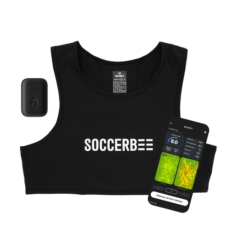 SOCCERBEE PRO 2 SET (GPS tracker + VEST) | 30日間の無料体験付き