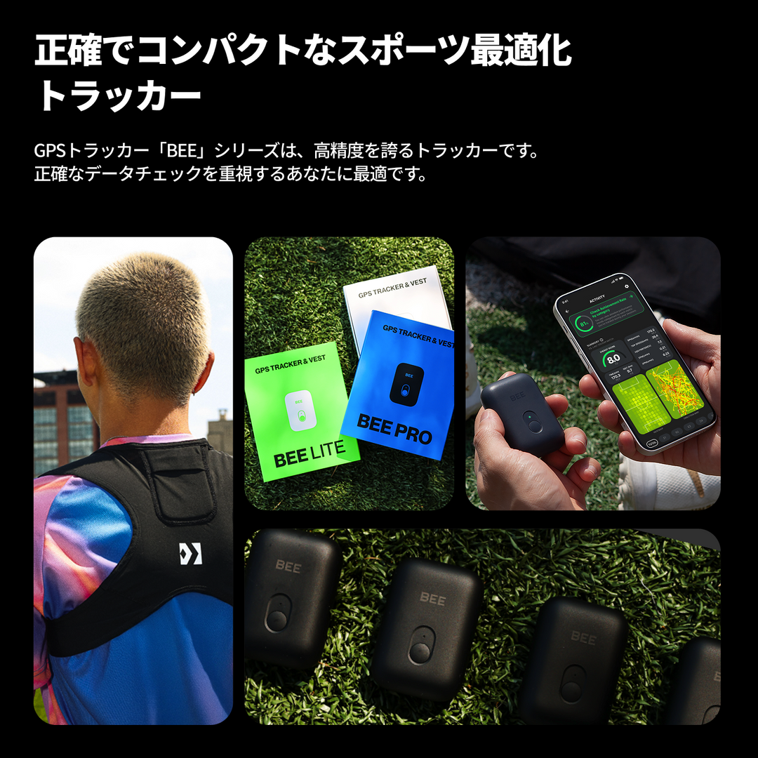 SOCCERBEE PRO 2 SET (GPS tracker + VEST) | 30日間の無料体験付き